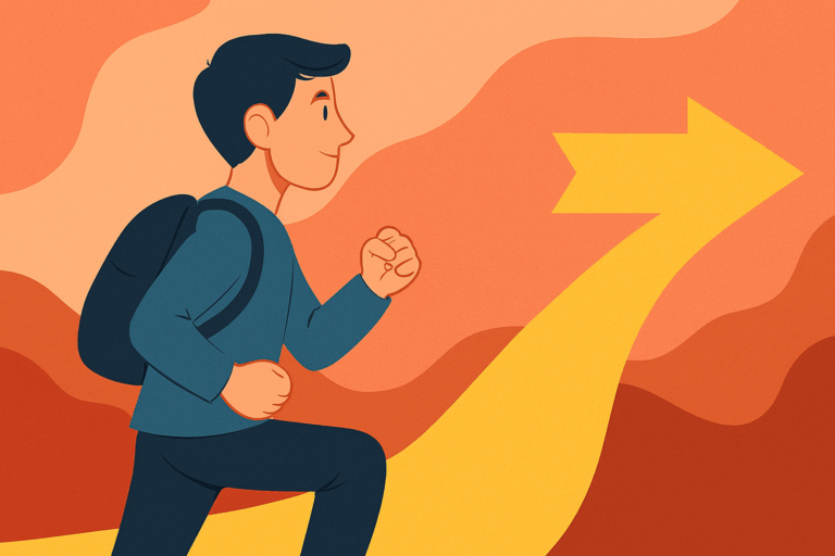 夜明けの丘を背景に、若者が一歩を踏み出す姿が描かれている。希望に満ちた空と、前を向く表情が『commence』の持つ“始まりの力”を象徴している。